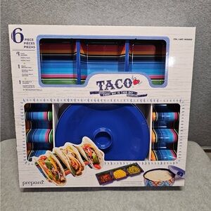 Prepara Blue Taco Serving Set